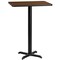 Emma and Oliver 24"x30" Rectangular Laminate Bar Table with 22"x22" Base